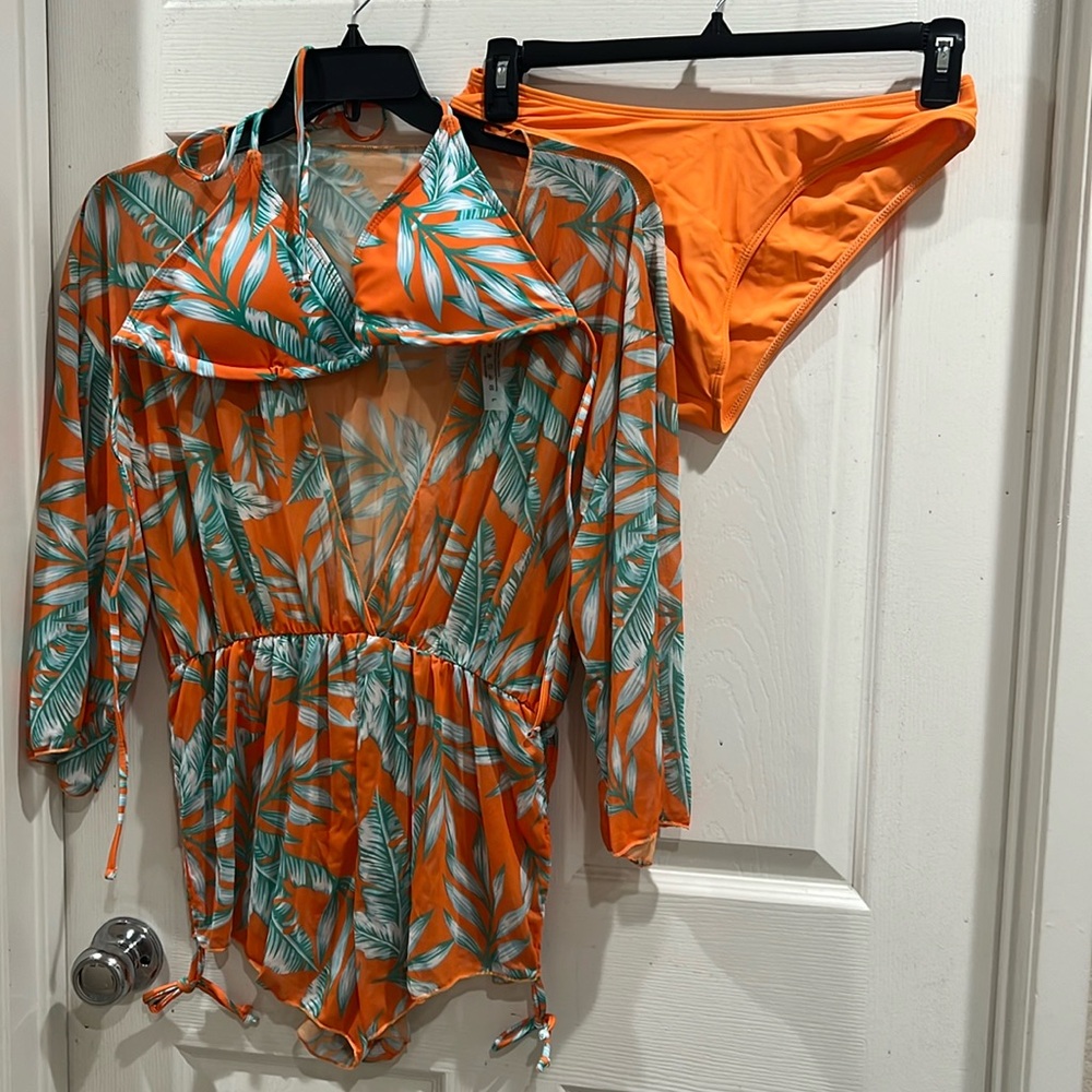 Bathing suit 3pcs set size large